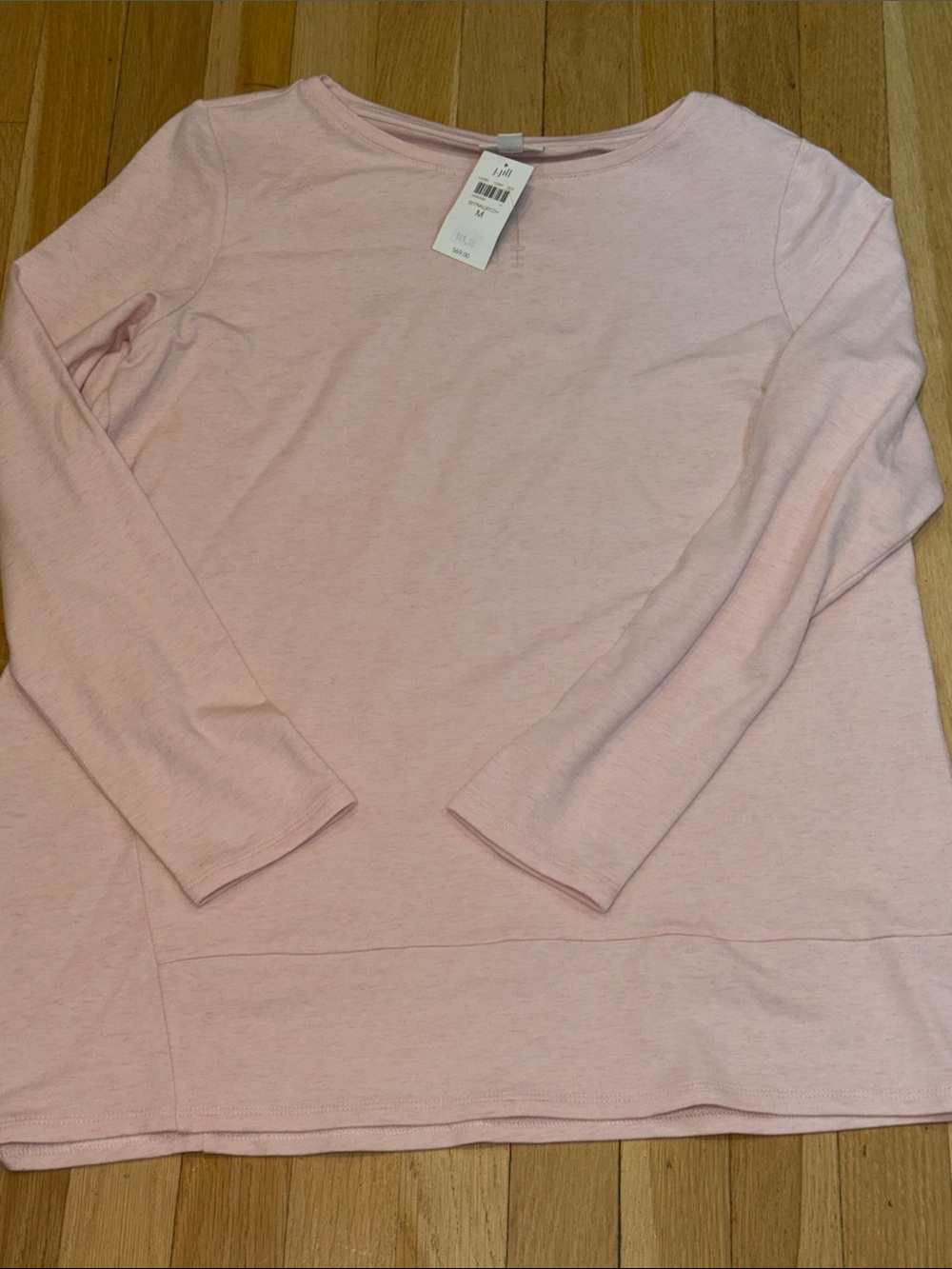 J.Jill NWT Soft Pink Long-Sleeve Women's TUNIC TOP m